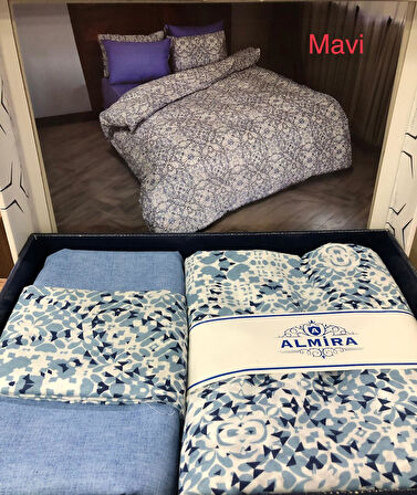 Almira Pamuklu Tek Kişilik Nevresim Takımı 160 x 240