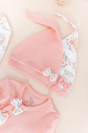 Kız Bebek İkili Uzun Kollu Tulum Takım