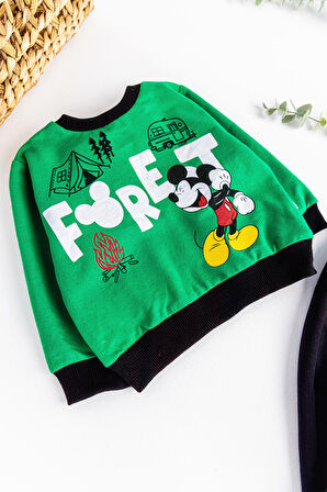 Fare Desenli İkili Erkek Bebek Takım