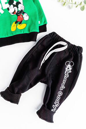 Fare Desenli İkili Erkek Bebek Takım