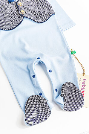 Kendinden Yelekli Papyonlu Erkek Bebek Tulum