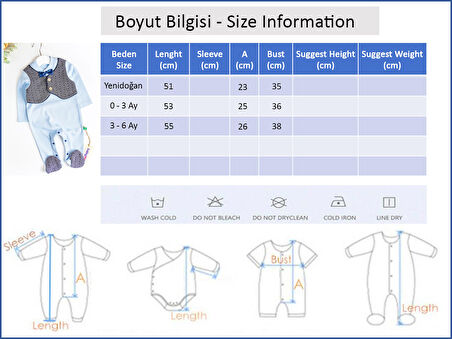 Kendinden Yelekli Papyonlu Erkek Bebek Tulum