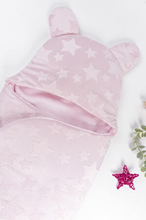 Babymod Polyester Yıldız 35x70 cm Bebek Battaniyesi Pembe