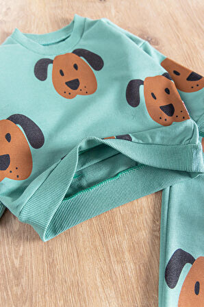 Oversize Baskılı 2'li Erkek Bebek Takımı