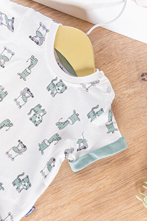 Sevimli Dostlar 2'li Yazlık Erkek Bebek Takım