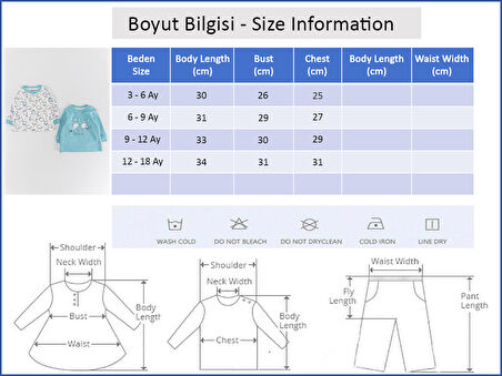 Kedi Figürlü 2'li Kız/Erkek Bebek Body Sweat Takımı