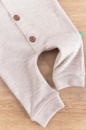 Arma Detaylı Önden Düğmeli Erkek Bebek Tulum