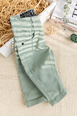 Keten Pamuklu Erkek Bebek Pantolon