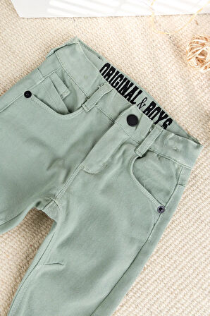 Keten Pamuklu Erkek Bebek Pantolon