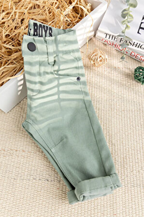 Keten Pamuklu Erkek Bebek Pantolon