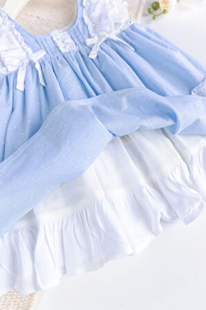 Emma Fistolu Şık Öel gün Kız Bebek  Elbise