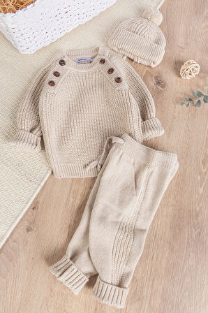 Bereli Triko Kışlık Erkek Bebek Takım