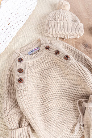 Bereli Triko Kışlık Erkek Bebek Takım