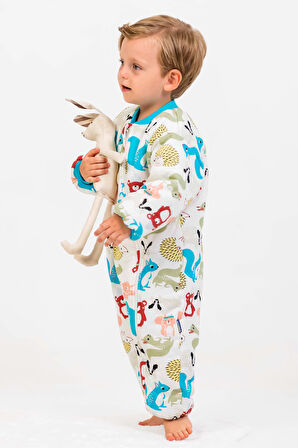 Elyaf Dolgulu 2,5 Tog Pamuklu Penye Astarlı Kız /Erkek Çocuk Uyku Tulumu 