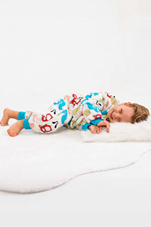 Elyaf Dolgulu 2,5 Tog Pamuklu Penye Astarlı Kız /Erkek Çocuk Uyku Tulumu 