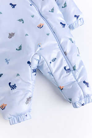 Kapüşonlu Peluş Astarlı Kışlık Kız-Erkek Bebek Astronot-Kozmonot Tulum