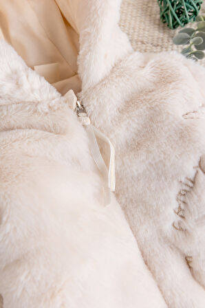 Premium Kalite Peluş  Pamuk Penye Astarlı Ayıcık Fiğürlü Kışlık Kız-Erkek Bebek Tulum