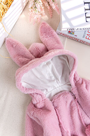 Kışlık Peluş Welsoft  Penye Astarlı Pamuklu Kız Erkek Bebek Tulum