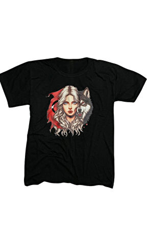 Güçlü Türk Kadını Baskılı Tişört