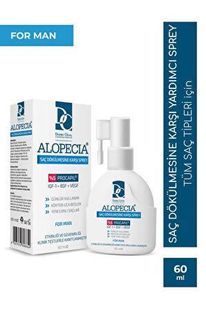 ALOPECİA PROCAPİL VE IGF İÇERİKLİ ERKEK SAÇ SPREY (SERUM) 60 ML - 2'Lİ SET