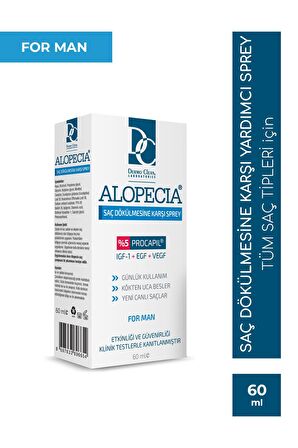 ALOPECİA PROCAPİL VE IGF İÇERİKLİ ERKEK SAÇ SPREY (SERUM) 60 ML - 2'Lİ SET