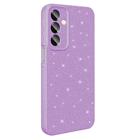 Galaxy A16 Kılıf Kamera Korumalı Simli Parıltılı Lüks Silikon