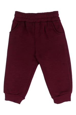 Erkek Bebek Ayıcık Nakışlı Çizgili Sweatshirt Eşofman Takımı