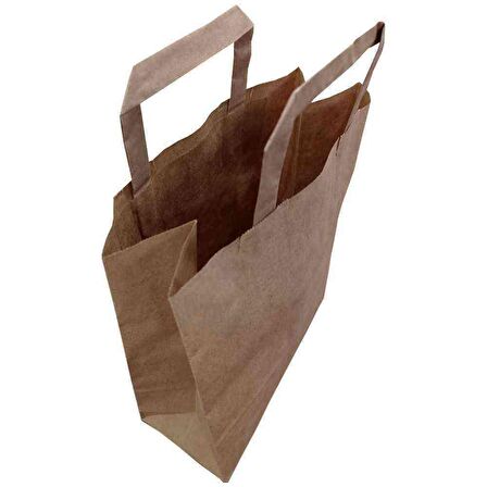 Kraft Kağıt Çanta İçten Saplı 22x28x10 cm 250 Adetli