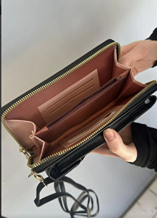 Siyah Renk Kadın Deri Çanta