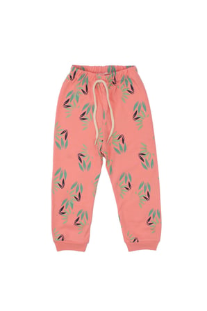 Kız Çocuk Pembe Papağan Baskılı 2'li Pijama Takımı