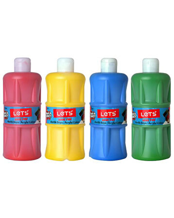 Lets Akrilik Boya 500 ml 4lü Set