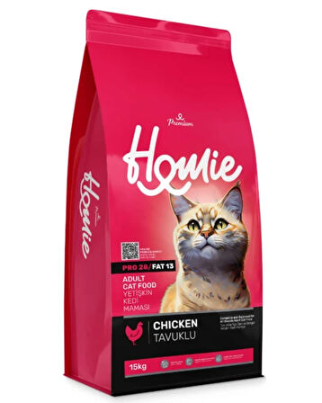 Homie Premium Tavuklu Yetişkin Kedi Maması 15 kg