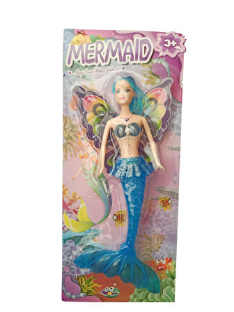 Oyuncak 32 cm Işıklı Deniz Kızı Bebek – Kız Çocuk Oyun ve Hediye Seti