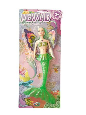 Oyuncak 32 cm Işıklı Deniz Kızı Bebek – Kız Çocuk Oyun ve Hediye Seti