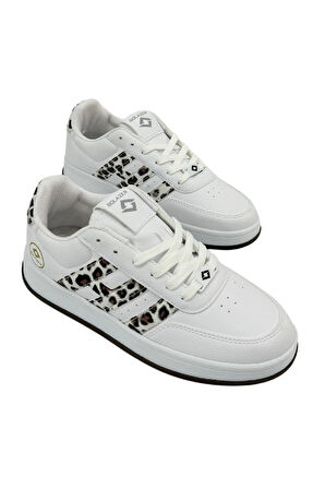Kadın Bej Ortopedik Taban Cilt Sneaker 037