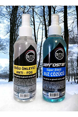 Buğu Önleyici ve Buz Çözücü 200 ML Sprey 2'li Set