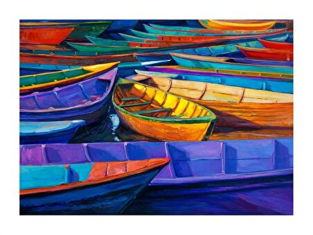Çerçeveli Doku Efektli Tablo Seti 85x85 cm