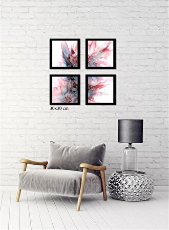 Çerçeveli Doku Efektli Tablo Seti 65x65 cm