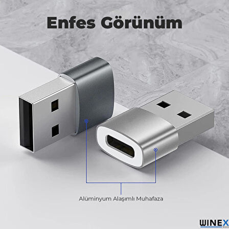 Global UsbA to Type-C 3.1 Otg Çevirici Dönüştürücü Adaptör WNE0687