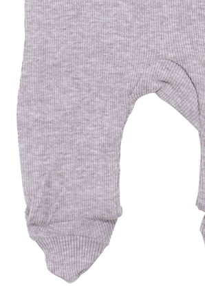 Erkek Bebek Cool Boys Gri Fermuarlı Tulum 0-3 Ay