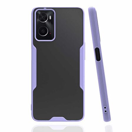 Oppo A96 4G Kılıf Kamera Korumalı Arkası Şeffaf Silikon