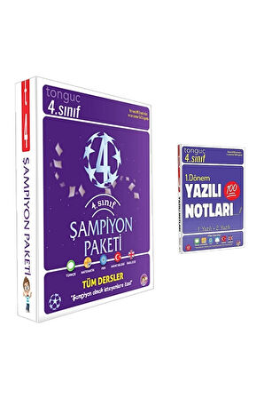 4. Sınıf Şampiyon Paketi + 4. Sınıf Yazılı Notları 1. Dönem 1 Ve 2. Yazılı