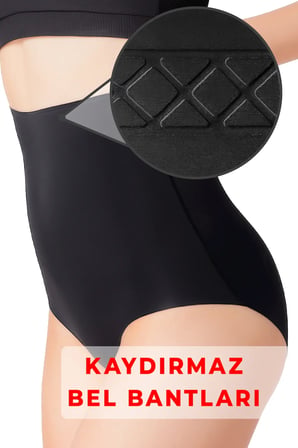 Toparlayıcı Slip Korse Hayalet Dikişsiz Lazer Kesim Yüksek Bel Göbek Alt Karın Sıkılaştırıcı