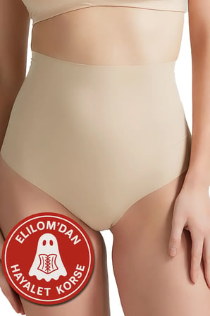 Toparlayıcı Slip Korse Hayalet Dikişsiz Lazer Kesim Yüksek Bel Göbek Alt Karın Sıkılaştırıcı