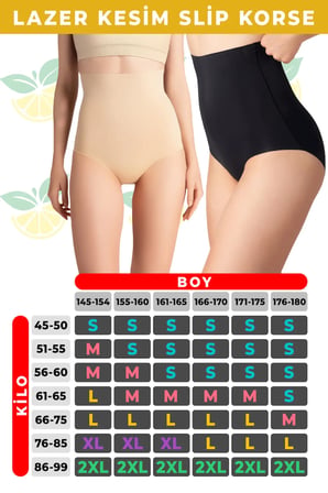 Toparlayıcı Slip Korse Hayalet Dikişsiz Lazer Kesim Yüksek Bel Göbek Alt Karın Sıkılaştırıcı