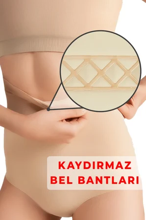 Toparlayıcı Slip Korse Hayalet Dikişsiz Lazer Kesim Yüksek Bel Göbek Alt Karın Sıkılaştırıcı
