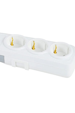 HV4330.3 – 3 Metre Kablolu 3’lü Topraklı Grup Priz (3×1mm²)