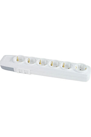 HV4360.1 – 6’lı Klemensli Topraklı Grup Priz (3×1mm²)