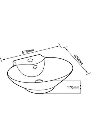 LENA TEZGAHÜSTÜ LAVABO E-4106