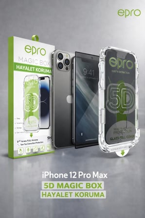İphone 12 Pro Max Epro Magic Box Hayalet 5d Gizli Ekran Koruyucu
